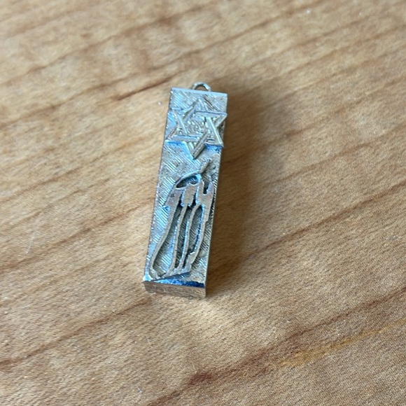 Vintage Mezuzah Sterling Silver Traditional Star of David - Picture 1 of 7
